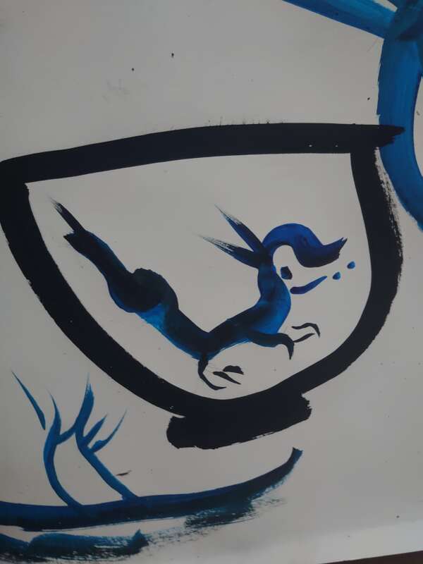 Bol sans pied dragon filleux