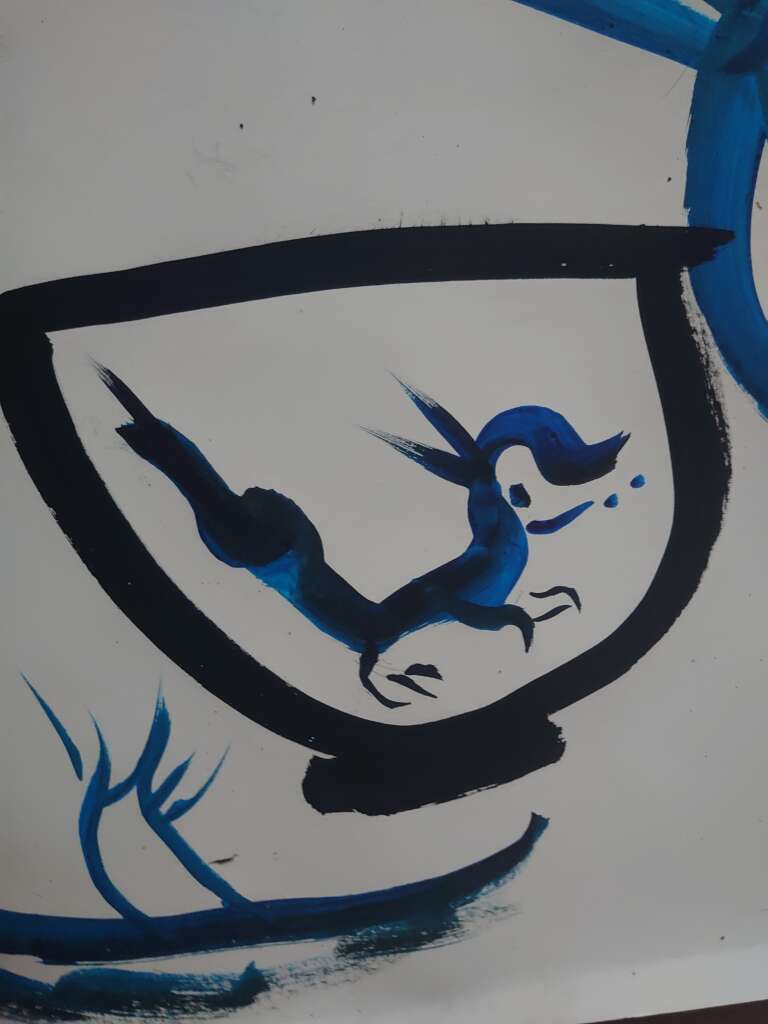 Bol sans pied dragon filleux