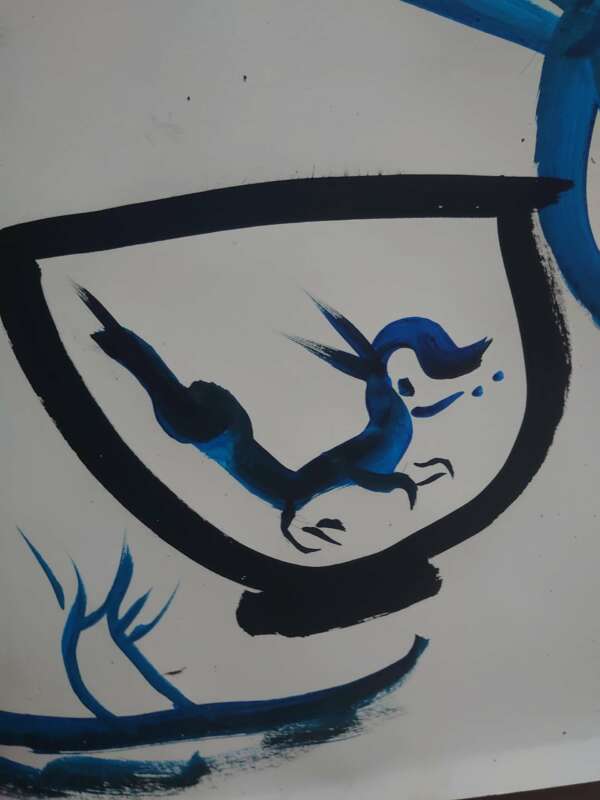 Bol sans pied dragon filleux