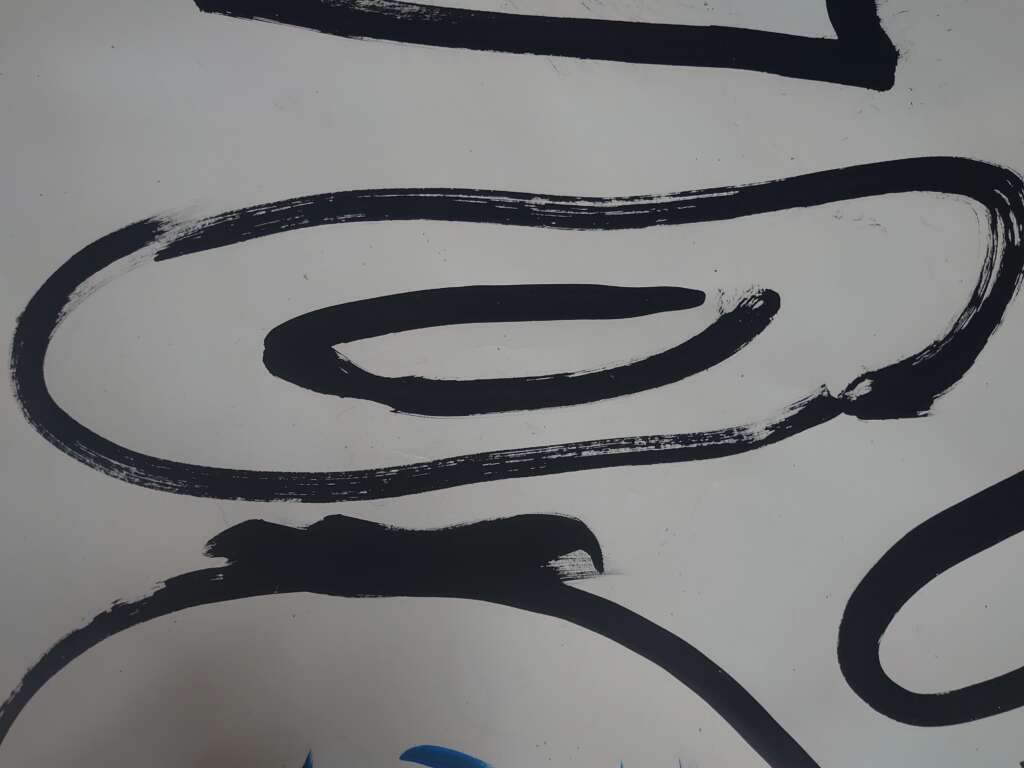 Asssiete a l'encre de chine sans decor
