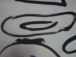 Asssiete a l'encre de chine sans decor