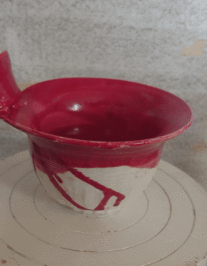 Bol dit "A frittes" rouge de sang
